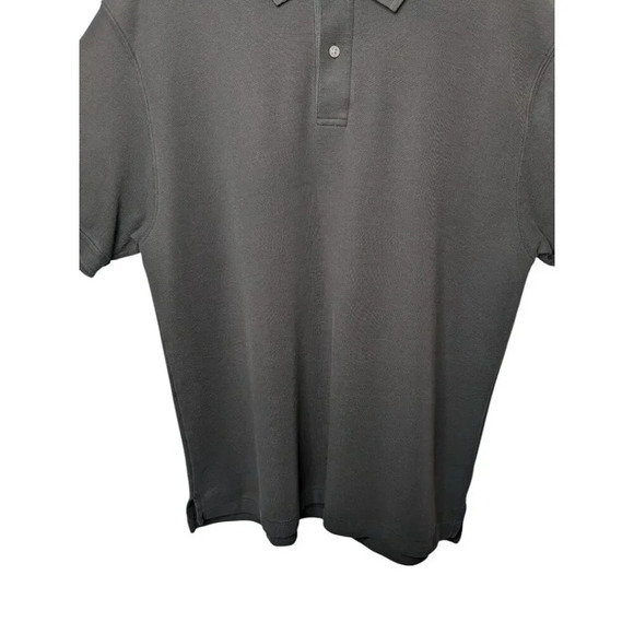 L.L. Bean Mens Wrinkle Resistant Double L Short Sleeve Black Polo - Picture 6 of 10